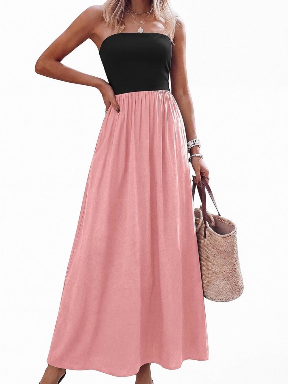 #46 Pretty Garden Strapless Maxi Dresses - Picture 4 of 7